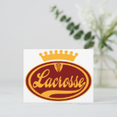 Lacrosse-Krone Postkarte (Stehend Vorderseite)