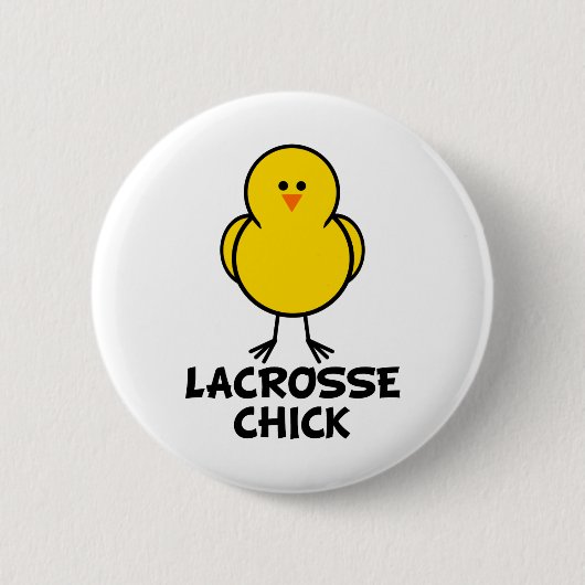 Lacrosse-Küken Button (Vorderseite)