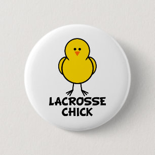 Lacrosse-Küken Button
