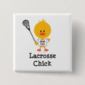 Lacrosse-Küken-Knopf Button (Vorderseite)