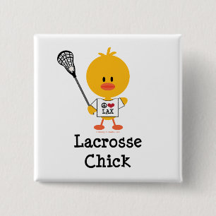 Lacrosse-Küken-Knopf Button