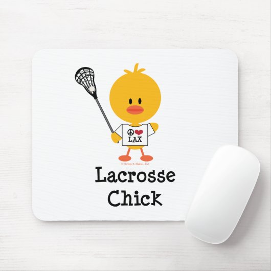 Lacrosse-Küken Mousepad (Mit Mouse)