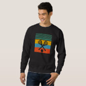 Lacrosse Lacrosse Spiel Retro Sweatshirt (Vorne ganz)