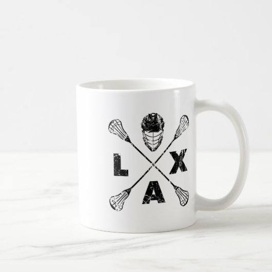 Lacrosse Lax Cross Axis Black Colorway Kaffeetasse (Rechts)