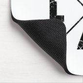 Lacrosse Lax Cross Axis Black Colorway Mousepad (Ecke)