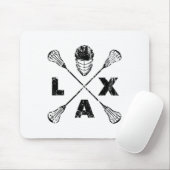 Lacrosse Lax Cross Axis Black Colorway Mousepad (Mit Mouse)