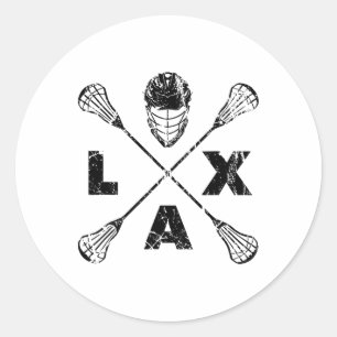 Lacrosse Lax Cross Axis Black Colorway Runder Aufkleber