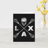 Lacrosse Lax Cross Axis Karte (Gelbe Blume)