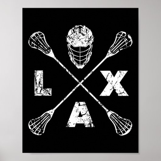Lacrosse Lax Cross Axis Poster (Vorne)