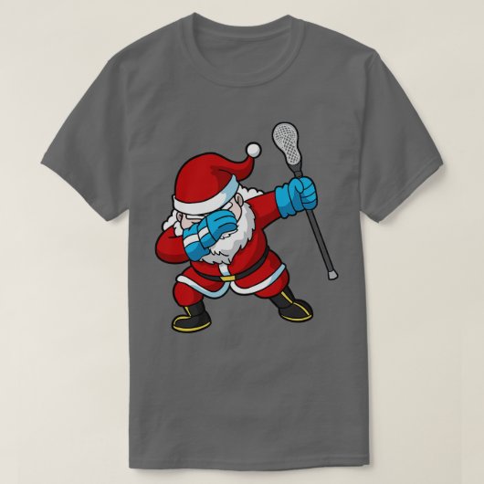 Lacrosse Lax Dabbing Weihnachten T-Shirt (Design vorne)