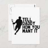 Lacrosse Lax Daddy Postkarte (Vorne/Hinten)