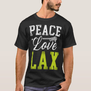 Lacrosse Lax Peace Liebe Lax T-Shirt