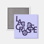 Lacrosse Letters Magnet (Vorderseite/Rückseite)