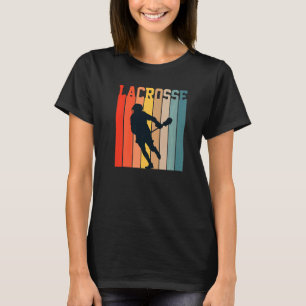 Lacrosse Liebe Lax Sportteams trainieren Retro T-Shirt