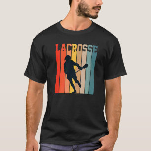 Lacrosse Liebe Lax Sportteams trainieren Retro T-Shirt