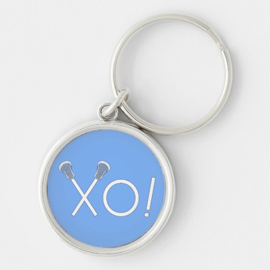 Lacrosse Liebe Novelty Schlüsselanhänger (Vorne)