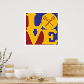 Lacrosse-Liebe Poster (Küche)