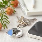 Lacrosse Light Blue Team Schlüsselanhänger (Seite)