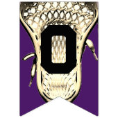 Lacrosse Lila Herzlichen Glückwunsch, die Jagdfahn Wimpelkette (Zweite Fahne)