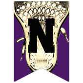 Lacrosse Lila Herzlichen Glückwunsch, die Jagdfahn Wimpelkette (Dritte Fahne)