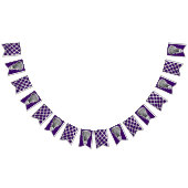 Lacrosse Lila Team Wimpelkette (Alle)