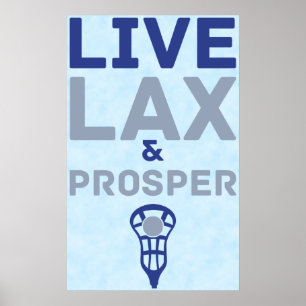Lacrosse Live LAX und Prospor Art Poster