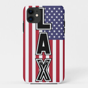 Lacrosse LOCKERE US-Flagge iPhone 11 Hülle