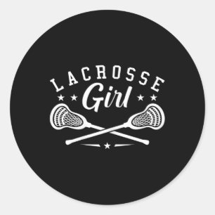 Lacrosse Lover Lacrosse Lacrosse Lacrosse Lacrosse Runder Aufkleber