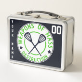 Lacrosse Lunch Box für individuelle Name und Anzah (Vorderseite)