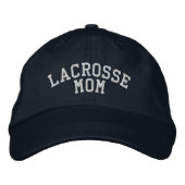 Lacrosse Mama bestickt Bestickte Baseballkappe (Vorderseite)