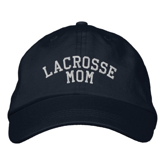 Lacrosse Mama bestickt Bestickte Baseballkappe (Vorderseite)