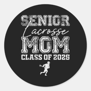 Lacrosse Mama Cl von 2025 Graduate Lacrosse ln Runder Aufkleber