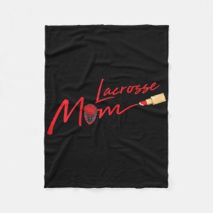 Lacrosse Mama Cool Sport Lax Mama Mommy Momma Ehef Fleecedecke