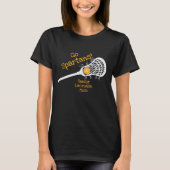 Lacrosse-Mama des Gelben Go-Teams T-Shirt (Vorderseite)