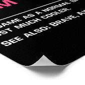 Lacrosse Mama Funny Definition Lax Lover Lacrosse Poster (Ecke)