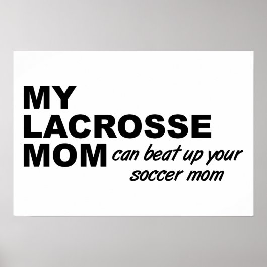 Lacrosse Mama Funny Poster (Vorne)
