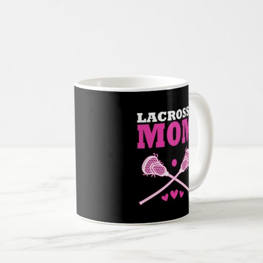 Lacrosse-Mama-Geschenk Kaffeetasse (VorderseiteRechts)