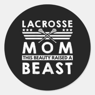 Lacrosse Mama Graphic - Diese Schönheit löste ein  Runder Aufkleber