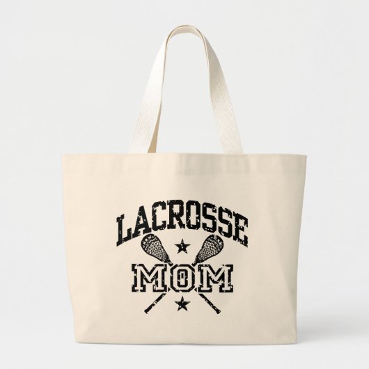 Lacrosse-Mama Jumbo Stoffbeutel (Vorne)