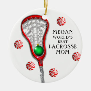 Lacrosse-Mama Keramik Ornament