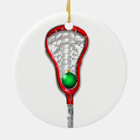 Lacrosse-Mama Keramik Ornament (Hinten)