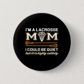 Lacrosse Mama Lacrosse Geschenke Button (Vorderseite)