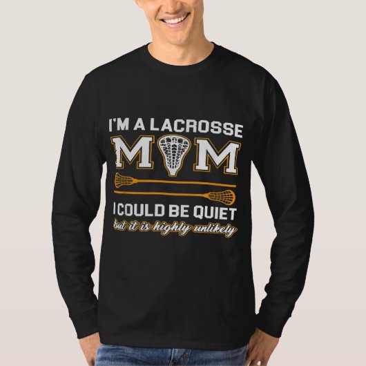 Lacrosse Mama Lacrosse Geschenke T-Shirt (Vorderseite)
