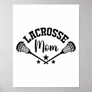 Lacrosse Mama Lacrosse Stick Ehefrau Frauen Lacros Poster