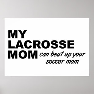 Lacrosse-Mama Lustiges Poster