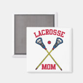 Lacrosse-Mama Magnet (Vorderseite/Rückseite)