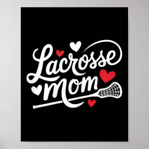 Lacrosse-Mama Niedliche Lacrosse-Spielerin Mutter Poster