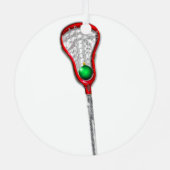 Lacrosse-Mama Ornament Aus Metall (Rückseite)