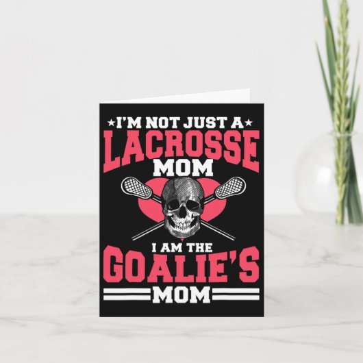 Lacrosse Mama Player Team Sport Mommy Mother Day Karte (Vorderseite)