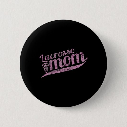 Lacrosse Mama - Proud Lax Mutter T-Shirt Button (Vorderseite)
